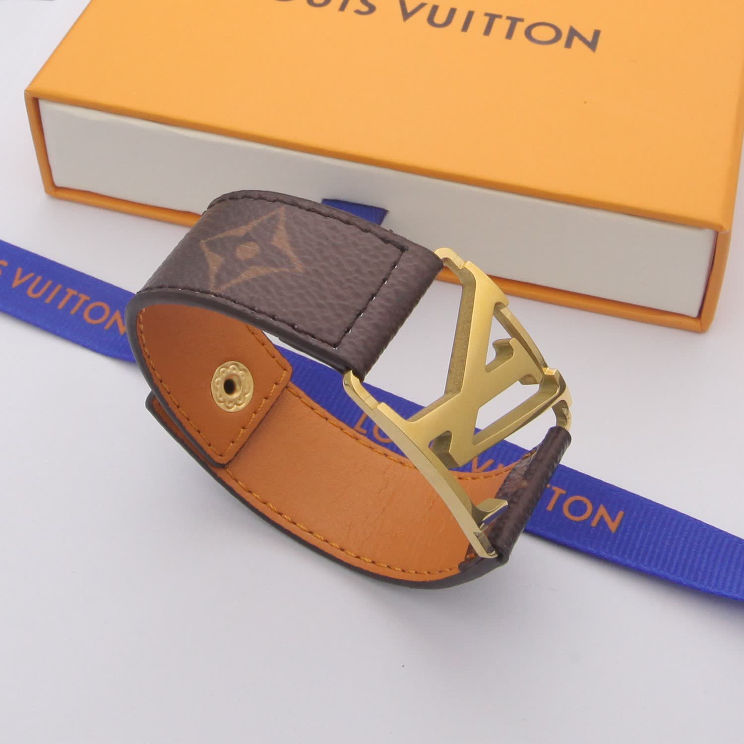 Louis Vuitton Monogram Leather Bracelet